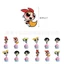YB2 Powerpuff Girls Theme trẻ em trang trí tiệc sinh nhật biểu ngữ bánh topper bóng bộ đồ dùng