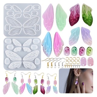 Khuôn Silicone Làm Mặt Dây Chuyền Hình Đôi Cánh
