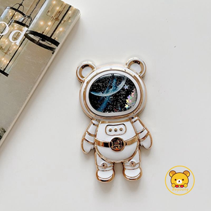 Giá đỡ điện thoại hình gấu 3D dễ thương, giá đỡ gấp đa năng, treo lưng, giá đỡ ngón tay cho điện thoại thông minh