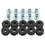 Yoo 10 Chiếc Cao Su Đa Năng Grommet Bộ Hai Mặt Đóng Cao Su Grommet Fairing Bolt Bushing Đệm Giảm Áp Lực