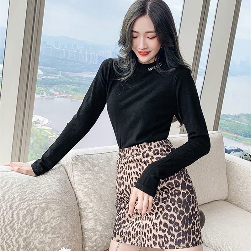 Chân Váy Ngắn Lưng Cao In Họa Tiết Da Báo Thời Trang Xuân Hè Quyến Rũ Cho Nữ