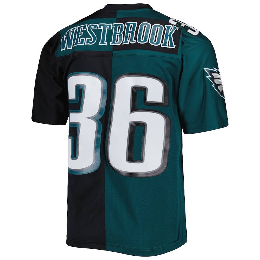 Sy3 2004 NFL Philadelphia Eagles Jersey Westbrook No.36 Áo Bóng Đá Cổ Điển Huyền Thoại Thể Thao Áo Người Hâm Mộ Phiên Bản YS3