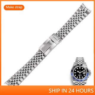 Dây Đeo Thay Thế Bằng Thép Không Gỉ 20MM Cho Rolex GMT Master II