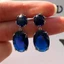 Xuyên Biên Giới Khuyên Tai zircon Lớn Hình Quả Trứng Cá Tính Thời Trang Âu Mỹ Có Nhiều Màu Có Sẵn
