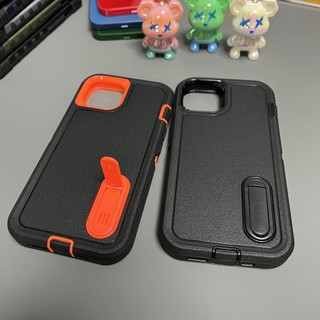 Ốp Điện Thoại Cao Su Dày Màu Đen 3 Trong 1 Chống Sốc Chống Trượt Cho Iphone 14 13 12 11 Pro Max 7 8 Plus X Xr Xsmax 6 6s