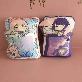SQ2 Genshin Impact Gối Sang Trọng Beelzebul Kokomi Zhongli Wanderer Tartaglia Kazuha Hutao Xiao Đồ Chơi Nhồi Bông Cho Trẻ Em QS