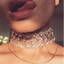 Vòng Cổ Choker Ngắn Đính Đá Pha Lê Phong Cách Âu Mỹ Thời Trang