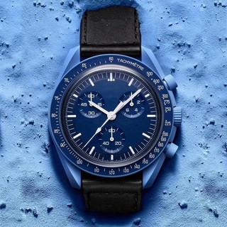 Đồng hồ nam Chất lượng cao Bioceramic Planet Moon Watch Chức năng đầy đủ Đồng hồ chuyển động Quarz Chronograph Đồng hồ đeo tay Dây da phát sáng chống nước Đồng hồ đeo tay có hộp