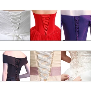 GODD Váy Cô Dâu Corset Lưng Bộ Dây Buộc 2 8Meter Satined Ruy Băng Dây Buộc Cho Váy Cưới Thay Thế Đầm Thắt Lưng