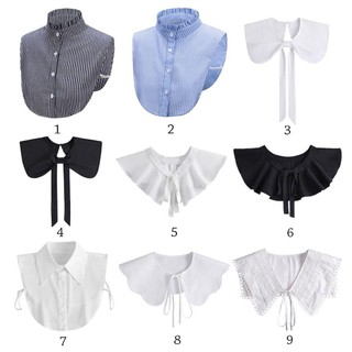 [Vận chuyển nhanh] Áo sơ mi THEHOMECO Cổ giả cổ điển bằng vải Cotton cổ điển có thể tháo rời