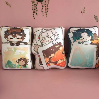 SQ2 Genshin Impact Gối Sang Trọng Beelzebul Kokomi Zhongli Wanderer Tartaglia Kazuha Hutao Xiao Đồ Chơi Nhồi Bông Cho Trẻ Em QS