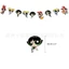 YB2 Powerpuff Girls Theme trẻ em trang trí tiệc sinh nhật biểu ngữ bánh topper bóng bộ đồ dùng
