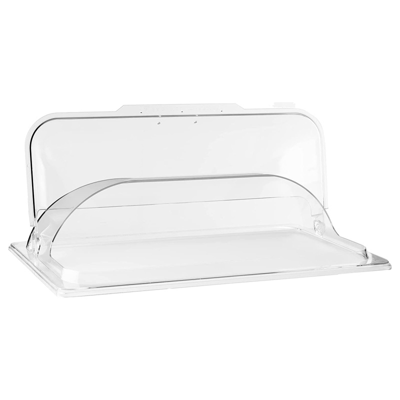 Li Hình Chữ Nhật Bánh Mì Trưng Bày Mái Vòm Flip Cover Nhà Bếp Rau Bụi