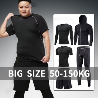 Bộ Quần Áo Thể Thao Plus Size Siêu Co Giãn Cho Nam 150KG 7XL