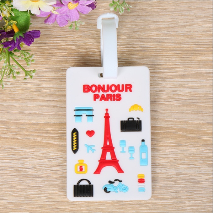 Thẻ Hành Lý Name Tag Bảng Tên Thẻ Treo ValiI Silicon Chống Thất Lạc Cho Balo Vali Siêu Cute THLTT01