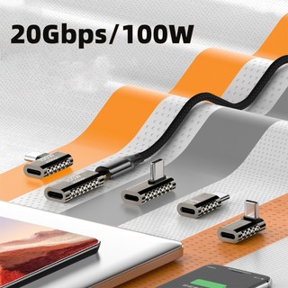 Charmantcc1 90 Độ USB-C Cáp Sạc Kết Nối Truyền Dữ Liệu Cho Laptop Điện Thoại