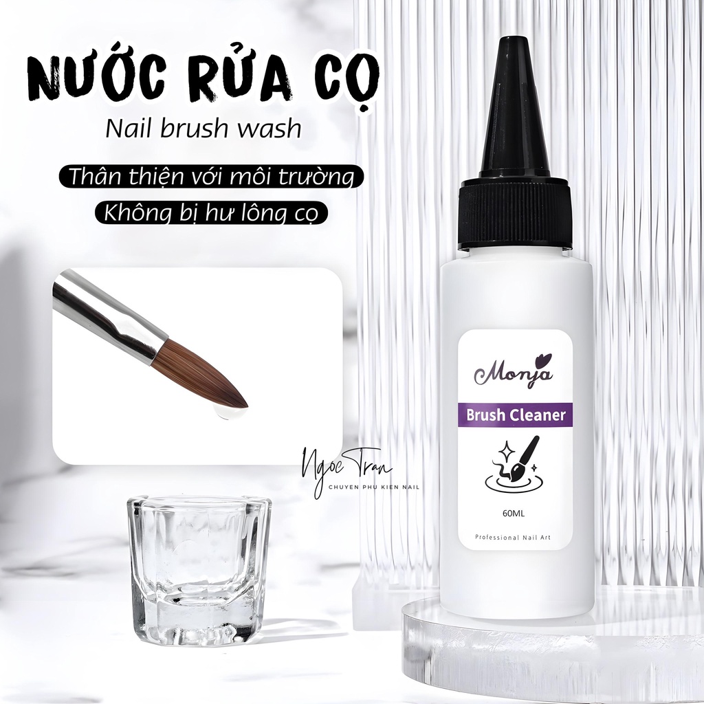 Nước Rửa Cọ Cao Cấp Monja | Làm Sạch Lông Cọ Tránh Bị Hư Cọ | Shopee ...