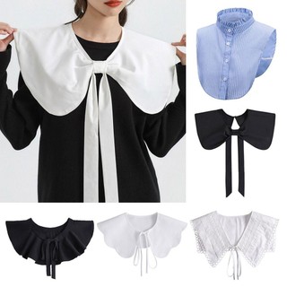 [Vận chuyển nhanh] Áo sơ mi THEHOMECO Cổ giả cổ điển bằng vải Cotton cổ điển có thể tháo rời