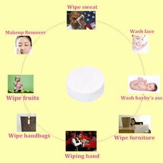 100 Chiếc Khăn Nén Dùng Một Lần Viên Viên Khăn Lau Du Lịch Cắm Trại