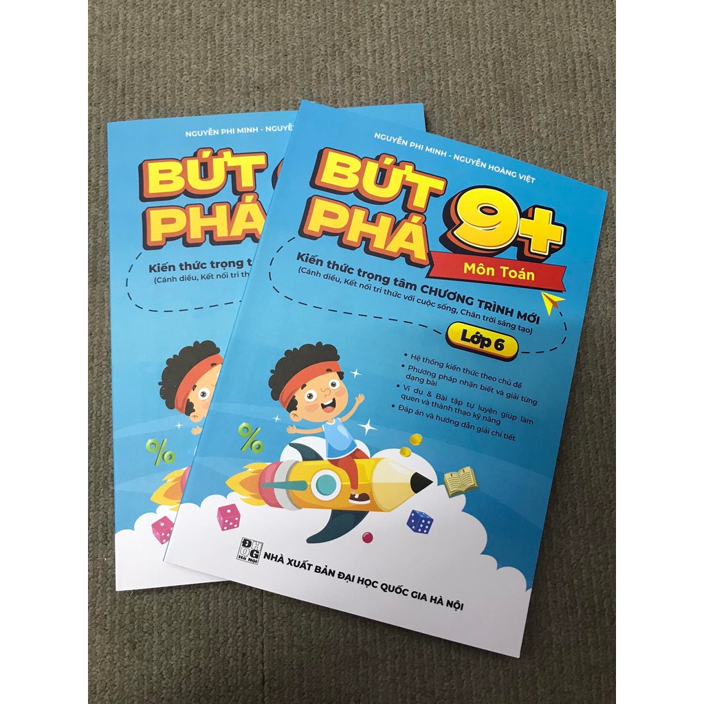 Ảnh Sách Bứt phá 9+ lớp 6 môn Toán (Theo chương trình SGK mới). Bí kíp giúp con đạt toàn điểm 9,10 trên lớp 3