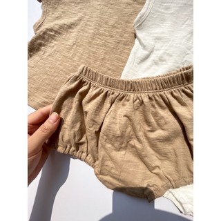 Bộ cotton xược vintage cho bé trai bé gái