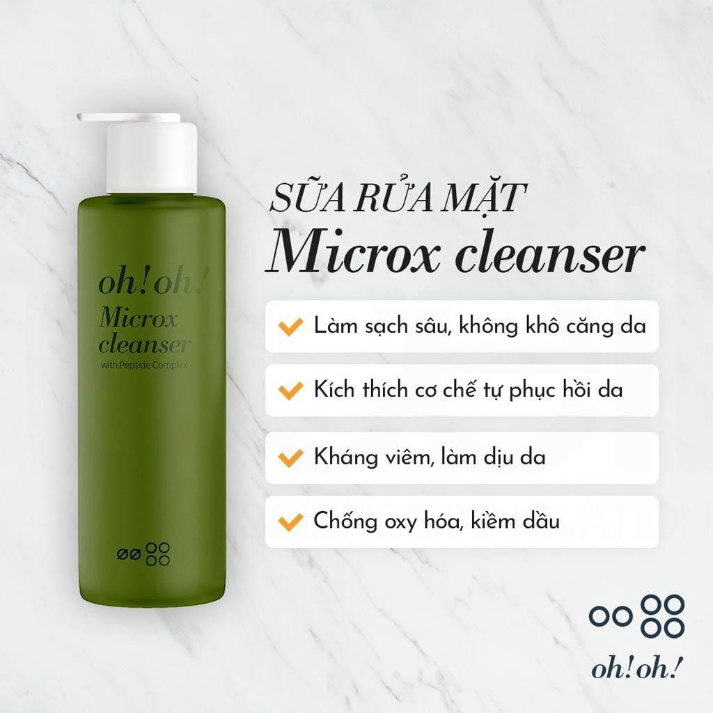 Sữa rửa mặt detox Oh!Oh! Microx Cleanser làm sạch sâu