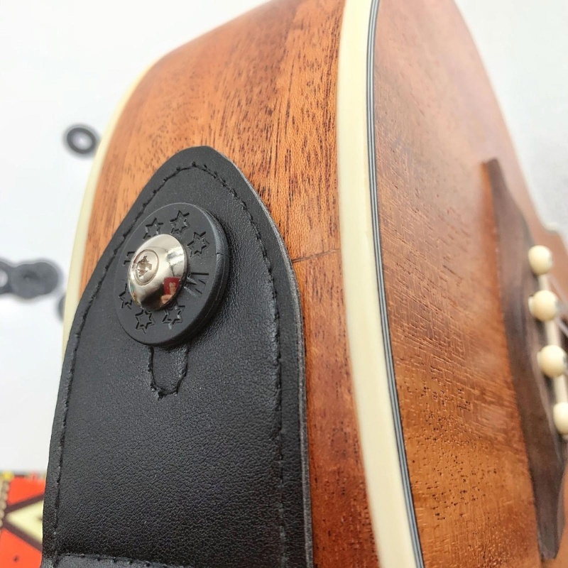 Mon 10 Cái Bộ Dây Đeo Đàn Guitar Khóa Nhiều Màu Sắc Chống Trơn Trượt Cao Su Khóa Dây Đeo Đàn Guitar Khóa