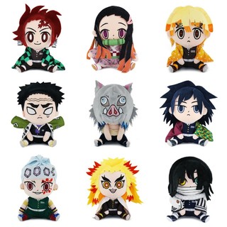 17cm Nhồi Bông Sang Trọng Động Vật Xmas Nezuko Tanjiro Giyuu Inosuke Zenitsu Demon Slayer