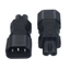 BTM Di Động Nam Sang Nữ C14 Sang C13 Adapter C14 Sang C15 C14 Sang C5 C14 Sang C7 Cáp Nguồn Chuyển Cắm ABS-mad
