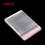 COO 100x Túi nhựa tự dính trong suốt Túi Poly có thể khóa lại 9x13cm