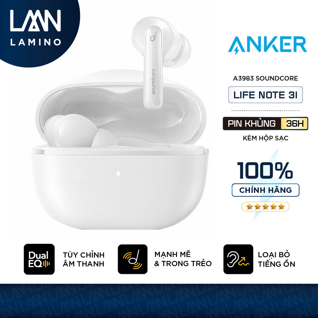 Tai nghe không dây SOUNDCORE (by ANKER) Life Note 3i True Wireless (TWS ...