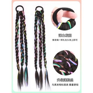 Tóc Giả Tết Dây Cột Gồm 3 Dây Tết MIX CHUN (Giá 1 bên) Tóc Phong Cách Hàn Quốc HaminStore