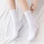 Tất vớ nữ nam cao cổ dài trắng dễ thương hàn quốc đẹp AAA iLita chân thấp nhún đủ màu trắng, đen, xám