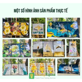 Tranh Sơn Dầu Phong Cảnh Châu Âu - Tranh Treo Tường Laminate Tráng Gương