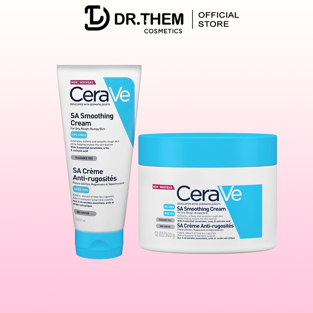 Kem Dưỡng Ẩm CeraVe Urea 10 Cho Da Nhạy Cảm CeraVe Sa Smoothing Cream
