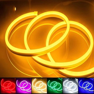 Silicon hẹp 12V LED Neon Dải Đèn IP67 Chống Nước Linh Hoạt Dây Ánh Sáng Flex Băng DIY Cuttable Neon Ống Giáng Sinh Ngày Lễ Thanh Trang Trí Nhà Cửa