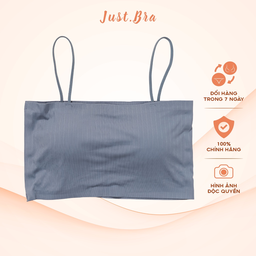 Áo ngực quây Just Bra chất su vân mát lạnh, không viền, siêu thoải mái AB351