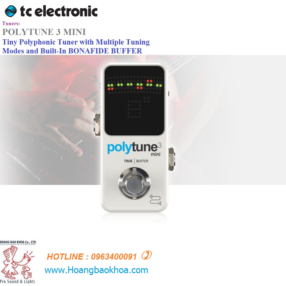 tc electronic polytune 3 POLYTUNE 3 MINI Tuners TC