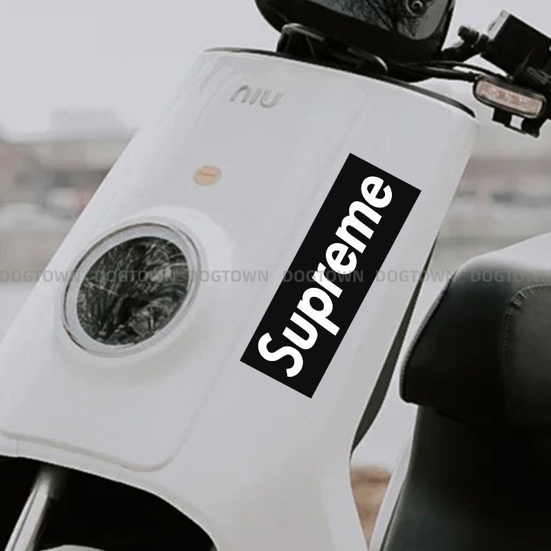 Hl Miếng Dán Trang Trí Xe Hơi / Mũ Bảo Hiểm Họa Tiết Hoạt Hình Supreme Độc Đáo