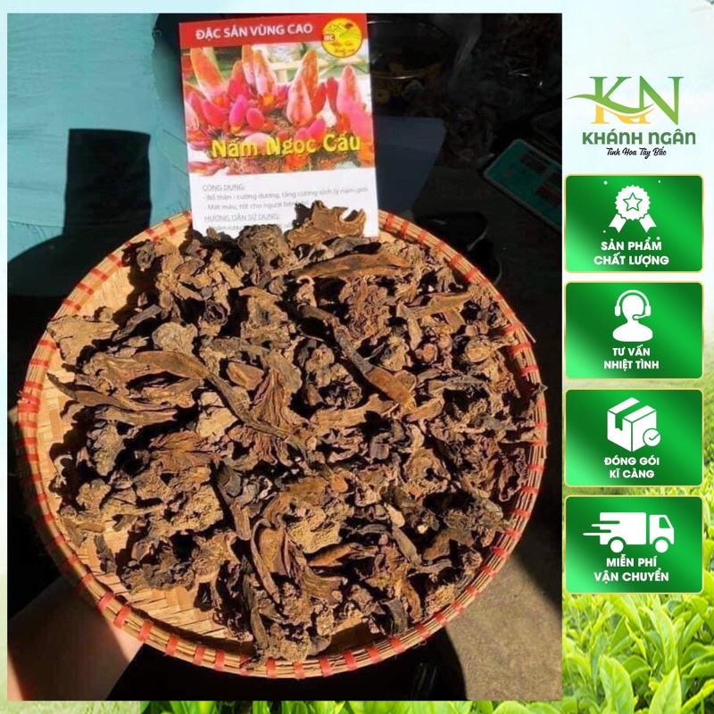 Nấm ngọc cẩu( khô nguyên búp to ,thơm,sạch) chuẩn rừng Tây Bắc 500gr-1kg