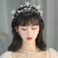 Bộ vest cô dâu với trang sức tiara đá nhân tạo thiết kế hình ngôi sao, mũ trang sức tiara cho ngày cưới