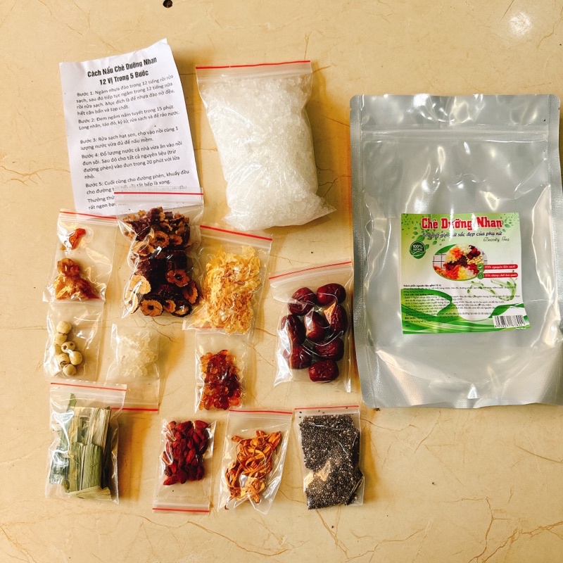 SET 12 VỊ NẤU CHÈ DƯỠNG NHAN 400gr
