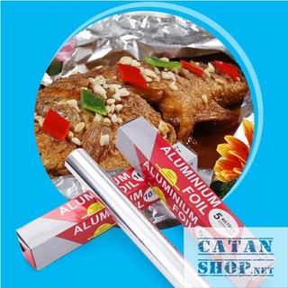 Cuộn giấy bạc nướng thực phẩm dùng cho nồi chiên không dầu (30cm X 5m) GD677-CuonBac5M