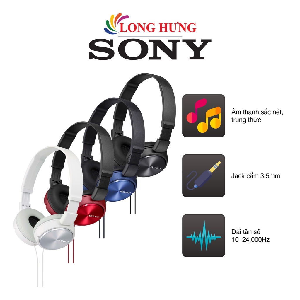 Tai nghe chụp tai có dây Sony MDR-ZX310AP - Hàng chính hãng
