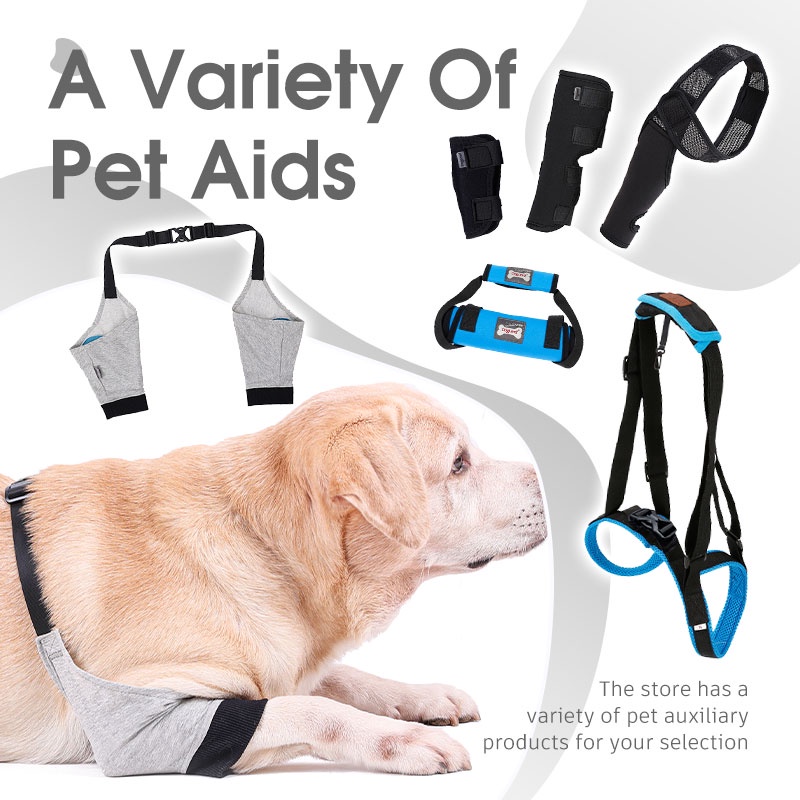 HamshMoc Mềm Cho Chó Chân Trước Tay Có Thể Điều Chỉnh Canine Khuỷu Tay Nẹp Chân Thú Cưng Vết Thương Bảo Vệ Cho Vai Hỗ Trợ Khuỷu Tay Hygroma Dysplasia Viêm Xương Khớp