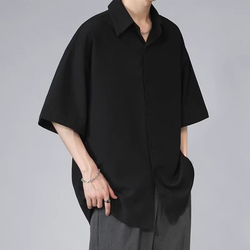 Áo Sơ Mi Mỏng Tay Ngắn Màu Sắc Đơn Giản Có Size Lớn M-8XL Dành Cho Nam Giới | BigBuy360 - bigbuy360.vn