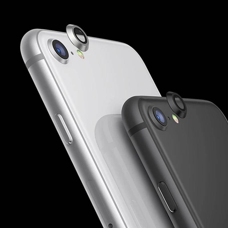 Bảo Vệ Ống Kính Máy Ảnh Cho iPhone 7 8 Kim Loại Camer Vòng Bảo Vệ Trên Cho iPhone SE 2020 2022 SE3 Nắp Bảo Vệ