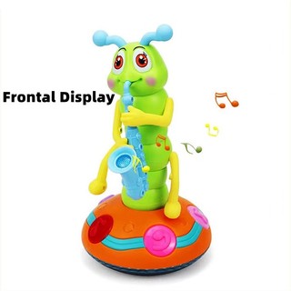 Đồ Chơi Kèn saxophone Điện Tử Hình Sâu Có Đèn Và Nhạc Cho Bé 1-3 Tuổi
