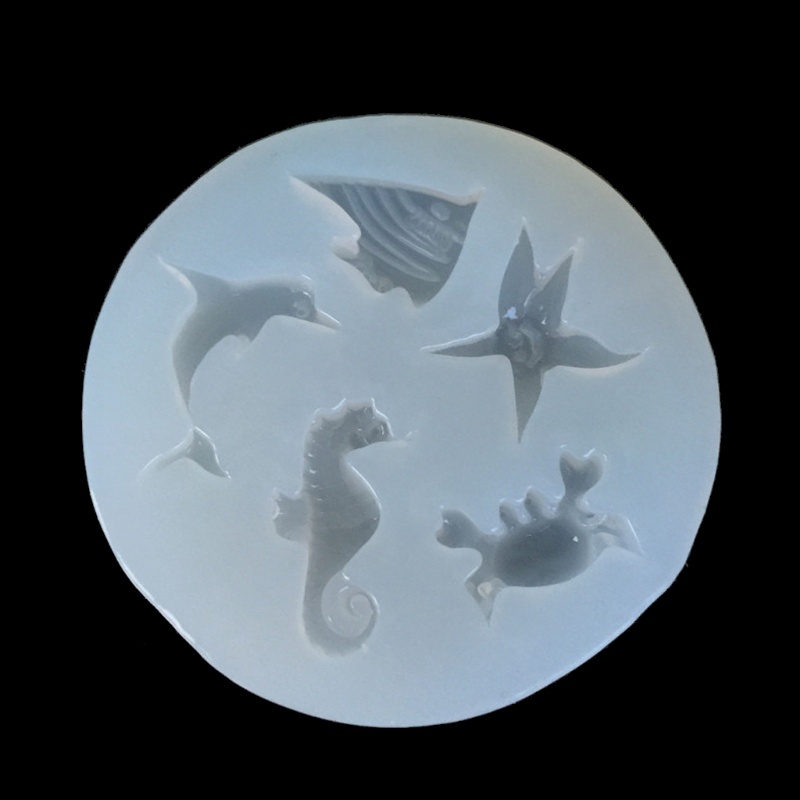 Wellb Seahorse Seashell Sao Biển Khuôn Socola Cho Sugarcraft Trang Trí Bánh Trang Trí Nhà Cửa