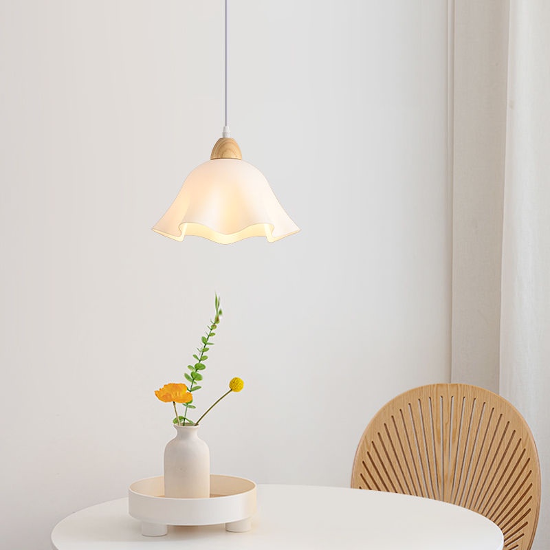 Đèn chùm trần hoa Acrylic Nhật Bản, Đèn mặt dây chuyền bằng gỗ Led, Phòng khách, Phòng ngủ, Phòng ăn Đèn thả trang trí phòng ăn